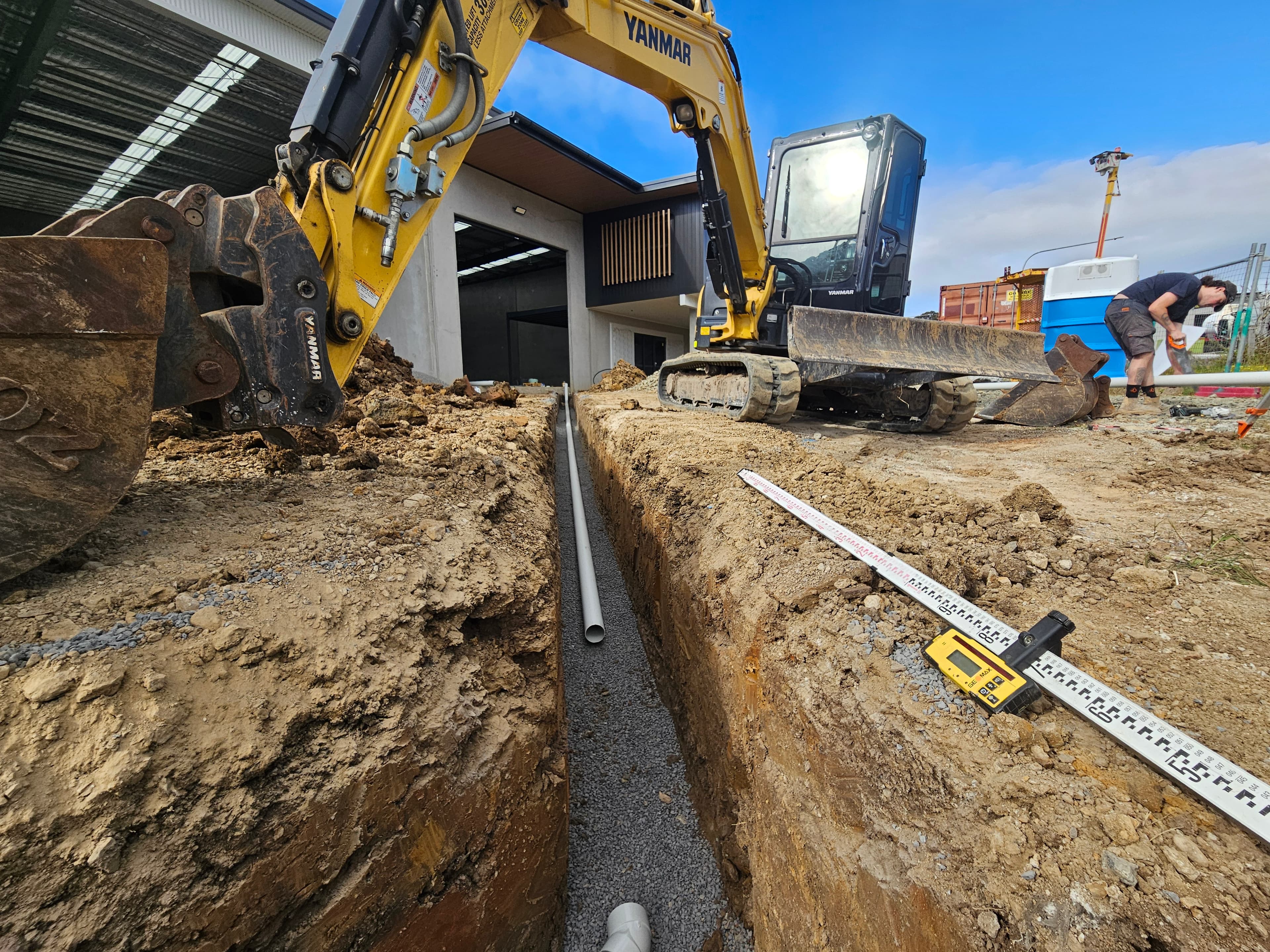 Excavation Services work by Ross Barber Plumbing